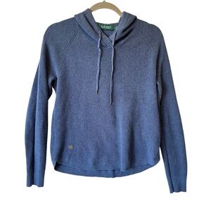 Lauren Ralph Lauren Blue Hoodie Sweatshirt